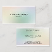 Farbenfroh Minimalistisch Elegant Modernes Schlich Visitenkarte (Vorne/Hinten)