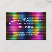 Farbenfroh Minimalistisch Elegantes Design Visitenkarte (Rückseite)