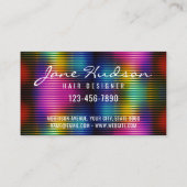 Farbenfroh Minimalistisch Elegantes Design Visitenkarte (Rückseite)