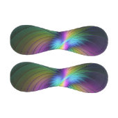 Farbenfroh mit blauem, modernem Abstraktem Fraktal Baseball (Paneele)