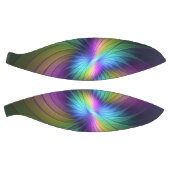 Farbenfroh mit blauem, modernem Abstraktem Fraktal Basketball (Panele)