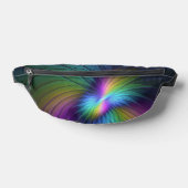 Farbenfroh mit blauem, modernem Abstraktem Fraktal Bauchtasche (Ablage )