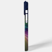 Farbenfroh mit blauem, modernem Abstraktem Fraktal Case-Mate iPhone Hülle (Rückseite / Links)