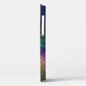 Farbenfroh mit blauem, modernem Abstraktem Fraktal Case-Mate iPhone Hülle (Rückseite / Links)