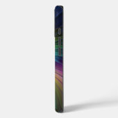 Farbenfroh mit blauem, modernem Abstraktem Fraktal Case-Mate iPhone Hülle (Rückseite / Links)
