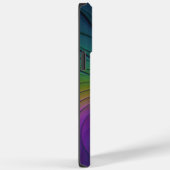 Farbenfroh mit blauem, modernem Abstraktem Fraktal Case-Mate iPhone Hülle (Rückseite / Rechts)