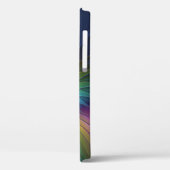 Farbenfroh mit blauem, modernem Abstraktem Fraktal Case-Mate iPhone Hülle (Rückseite / Links)