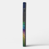 Farbenfroh mit blauem, modernem Abstraktem Fraktal Case-Mate iPhone Hülle (Rückseite / Links)