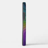 Farbenfroh mit blauem, modernem Abstraktem Fraktal Case-Mate iPhone Hülle (Rückseite / Rechts)