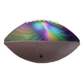 Farbenfroh mit blauem, modernem Abstraktem Fraktal Football (Gedreht 270)