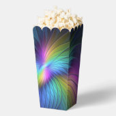 Farbenfroh mit blauem, modernem Abstraktem Fraktal Geschenkschachtel (Geplatzt)