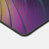 Farbenfroh mit blauem, modernem Abstraktem Fraktal Schreibtischunterlage (Ecke)