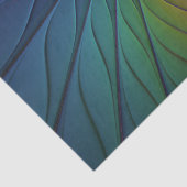 Farbenfroh mit blauem, modernem Abstraktem Fraktal Seidenpapier (Detail)