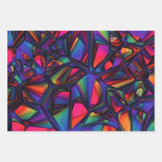 Farbenfroh, modern Abstrakt 2 Geschenkpapier Set (Vorderseite 2)