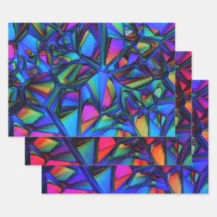 Farbenfroh, modern Abstrakt 2 Geschenkpapier Set