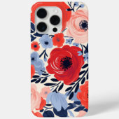 Farbenfroh, modern, blau, blau Case-Mate iPhone hülle (Rückseite)