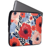 Farbenfroh, modern, blau, blau laptopschutzhülle (Vorne Rechts)