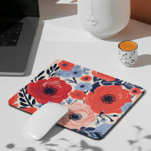 Farbenfroh, modern, blau, blau mousepad