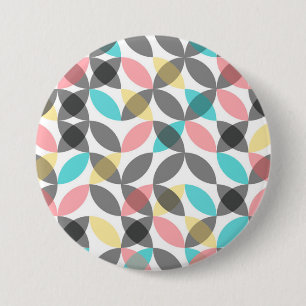 Farbenfroh, modern, fröhlich kreisförmig geometris button