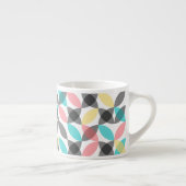 Farbenfroh, modern, fröhlich kreisförmig geometris espressotasse (Rechts)