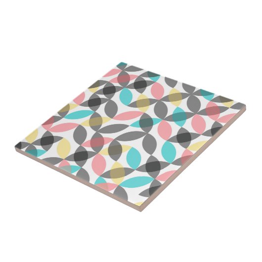 Farbenfroh, modern, fröhlich kreisförmig geometris fliese (Seite)