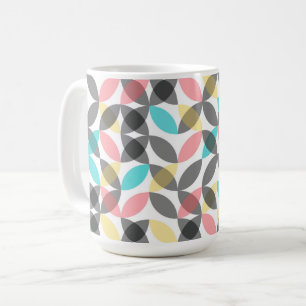 Farbenfroh, modern, fröhlich kreisförmig geometris kaffeetasse