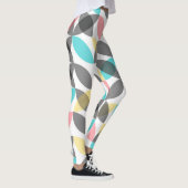 Farbenfroh, modern, fröhlich kreisförmig geometris leggings (Rechts)