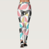 Farbenfroh, modern, fröhlich kreisförmig geometris leggings (Rückseite)