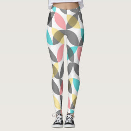 Farbenfroh, modern, fröhlich kreisförmig geometris leggings