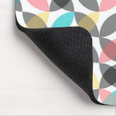 Farbenfroh, modern, fröhlich kreisförmig geometris mousepad (Ecke)
