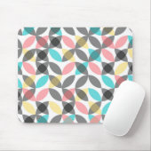 Farbenfroh, modern, fröhlich kreisförmig geometris mousepad (Mit Mouse)