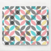 Farbenfroh, modern, fröhlich kreisförmig geometris mousepad (Vorne)