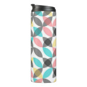 Farbenfroh, modern, fröhlich kreisförmig geometris thermosbecher (Nach rechts gedreht)