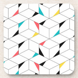 Farbenfroh, modern, fröhlich, trendig und fröhlich getränkeuntersetzer