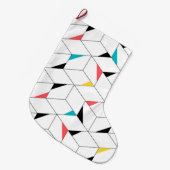 Farbenfroh, modern, fröhlich, trendig und fröhlich großer weihnachtsstrumpf (Vorderansicht (hängend))