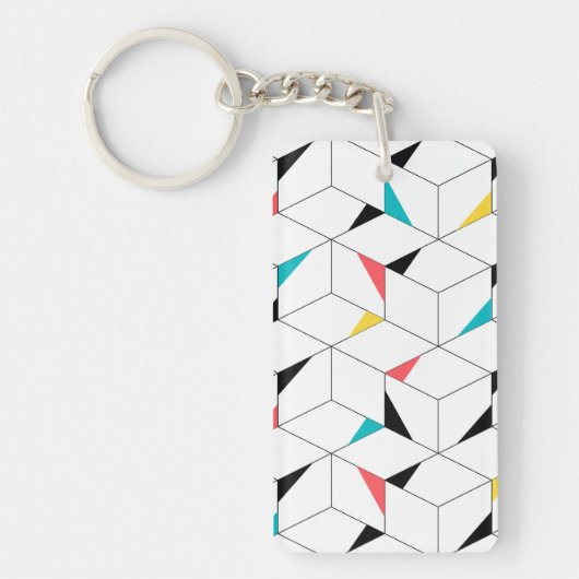 Farbenfroh, modern, fröhlich, trendig und fröhlich schlüsselanhänger (Vorderseite)