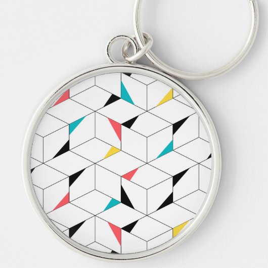 Farbenfroh, modern, fröhlich, trendig und fröhlich schlüsselanhänger (Vorne)