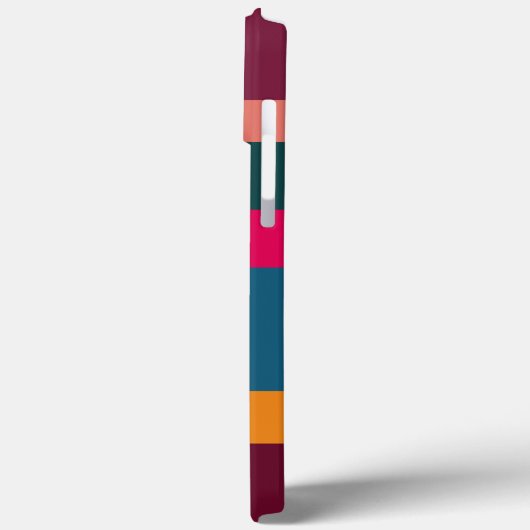 Farbenfroh, modern gestreift Case-Mate iPhone hülle (Rückseite / Links)