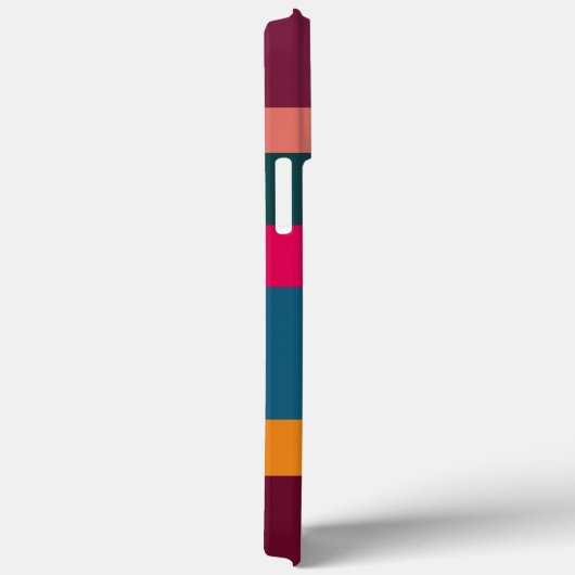 Farbenfroh, modern gestreift Case-Mate iPhone hülle (Rückseite / Rechts)