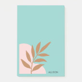 Farbenfroh, modern Minimalistisch Boho Retro Post-it Klebezettel (Vorderseite)