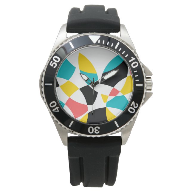 Farbenfroh, modern, trendig, cool, einzigartig run armbanduhr (Vorderseite)