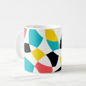 Farbenfroh, modern, trendig, cool, einzigartig run kaffeetasse (Vorderseite Links)