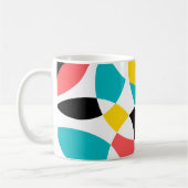 Farbenfroh, modern, trendig, cool, einzigartig run kaffeetasse (Links)