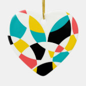 Farbenfroh, modern, trendig, cool, einzigartig run keramik ornament (Vorne)