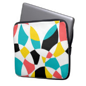 Farbenfroh, modern, trendig, cool, einzigartig run laptopschutzhülle (Vorderseite Links)