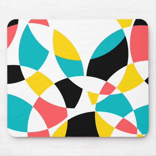 Farbenfroh, modern, trendig, cool, einzigartig run mousepad (Vorne)