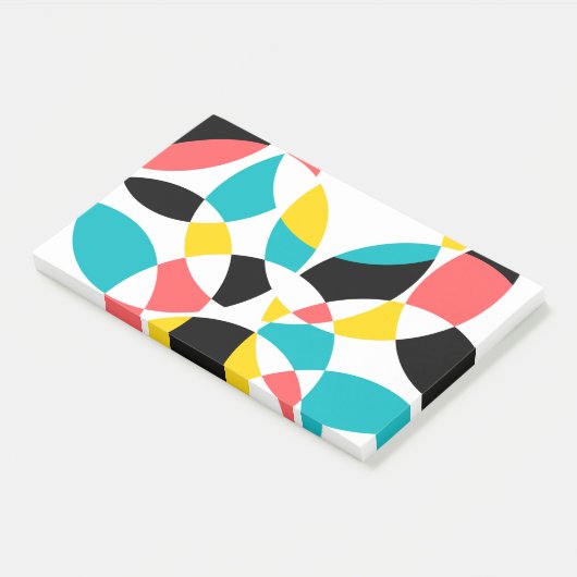 Farbenfroh, modern, trendig, cool, einzigartig run post-it klebezettel (angewinkelt)