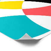 Farbenfroh, modern, trendig, cool, einzigartig run poster (Ecke)