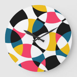 Farbenfroh, modern, trendig, cool kreisförmig große wanduhr