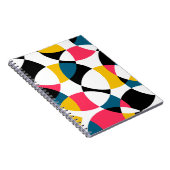 Farbenfroh, modern, trendig, cool kreisförmig notizblock (Rechte Seite)